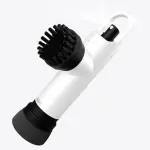 Golf Club Brush Cleaner with Water Spray Bottle and Sponge - Clean Golf Clubs Golf Balls Shoes All at Once - Heavy Duty - Golf Cleaning Device - Golf Accessories- USA Company (Pearl White)