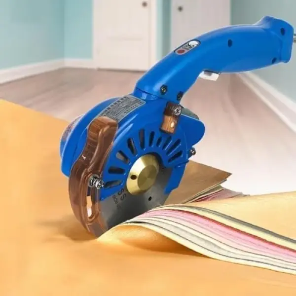 Adjustable Speed Electric Rotary Fabric Cutter - Cuts 100-125mm Thickness, Perfect for Leather & Multi-Layer Fabrics, Essential Tool for Sewing Professionals 110mm