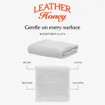 Leather Honey Complete Leather Care Kit Including 4 oz Cleaner, 8 oz Conditioner and 2 Applicator Cloths for use on Leather Apparel, Furniture, Auto Interiors, Shoes, Bags and Accessories