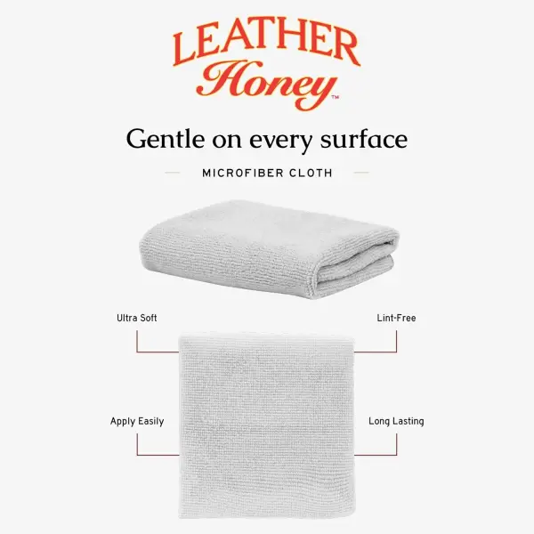Leather Honey Complete Leather Care Kit Including 4 oz Cleaner, 8 oz Conditioner and 2 Applicator Cloths for use on Leather Apparel, Furniture, Auto Interiors, Shoes, Bags and Accessories