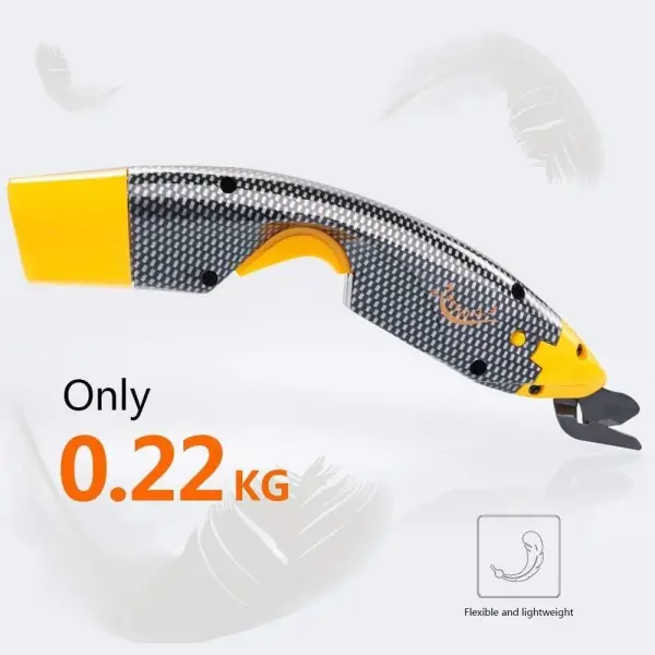 Electric Fabric Scissors, Cordless with 4 Specialized Blades (All-Purpose & Shoe Pattern), Rechargeable for Sewing, Leather, Cardboard Cutting Tools (2Pcs All-Purpose Blade+2Pcs Shoe Blade)