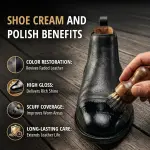 Eagle 13-Piece Shoe Polish Kit – Black, Brown & Neutral Shoe Wax & Boot Cream with Dauber Brushes and Shine Cloths – Leather Shoe Shine & Care Kit