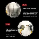 Stainless Steel Boot Scraper & Footwear Cleaner with Automatic Scrubber, Mud Remover Brush & Water Spray Gun for Livestock Farms, Durable Shoe Cleaning Tool