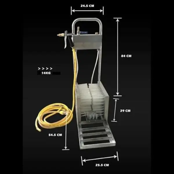 Stainless Steel Boot Cleaner & Shoe Brush Scraper - Heavy Duty Tool for Farm, Ranch, Construction, Outdoor Use - Efficient Dirt Removal & Durable Design