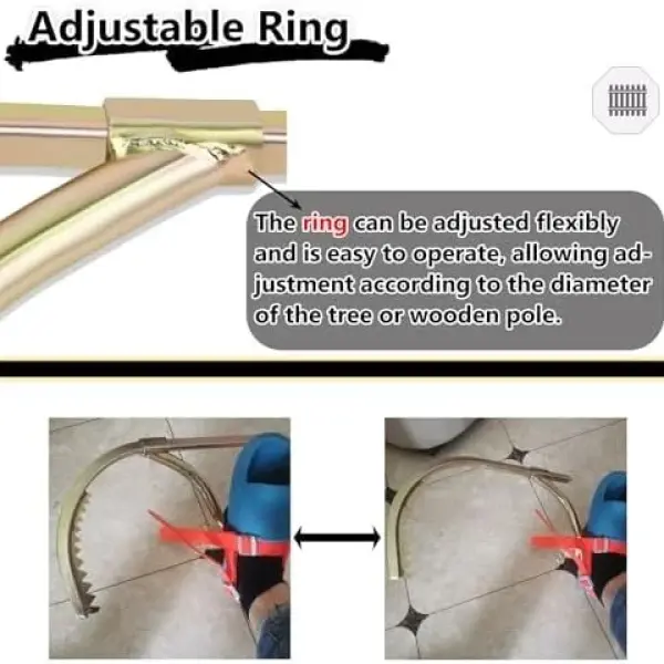 Adjustable Climbing Shoes for Tree Work, High-Altitude Tasks, Comfortable Design, Durable Carbon Steel Construction for Safety and Stability