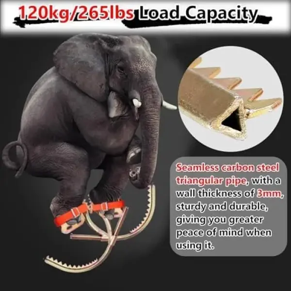 Adjustable Climbing Shoes for Tree Work, High-Altitude Tasks, Comfortable Design, Durable Carbon Steel Construction for Safety and Stability