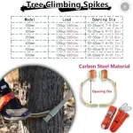 Adjustable Climbing Shoes for Tree Work, High-Altitude Tasks, Comfortable Design, Durable Carbon Steel Construction for Safety and Stability