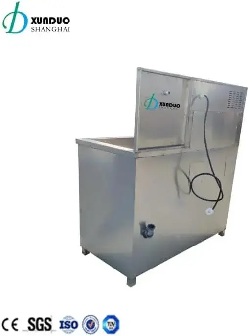 Xunduo Professional Shoe Cleaning Machine, Commercial Stainless Steel, Automatic Brush System with Storage Cabinet