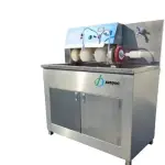 Xunduo Professional Shoe Cleaning Machine, Commercial Stainless Steel, Automatic Brush System with Storage Cabinet