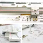 Automatic Knitting Machine Kit - 150 Stitches, 6.5mm Gauge, Easy-to-Use Plastic Sewing Tool for Sweaters, Scarves & Hats - Complete with Accessories for Home Crafting