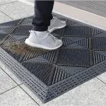 Shoe Brush Scraper, Entrance Floor Mats, Door Scrubber Mat Outdoor Heavy Duty Boot Scraper with Brush for Home Porch Garden(80x250cm/31.5x98.5)