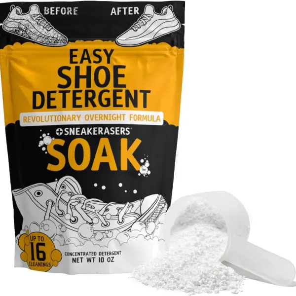 SneakERASERS Instant Midsole and Sneaker Cleaner - SneakERASERS Overnight Soak, Shoe and Sneaker Cleaner