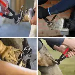 Farrier Tools12 Pcs Horse Farrier Tools Labor Saving Hoof Trimming Care Tools for Horses Cattle Sheep and Donkeys