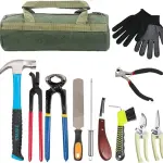Farrier Tools12 Pcs Horse Farrier Tools Labor Saving Hoof Trimming Care Tools for Horses Cattle Sheep and Donkeys