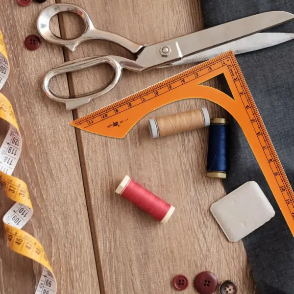 VILLCASE 1pc Shape Sewing Ruler Lightweight Measuring Tool for Accurate Clothing Layout Multi-Functional Cutting Tailoring for Professionals and Enthusiasts