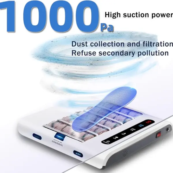 Automatic Shoe Cleaner Machine, Electric Shoe Polisher & Deodorizer, 260RPM Powerful Suction Shoe Sanitizer Machine, Portable Shoe Washing Machine for Home Office, Disinfecting Shoes Machine,A-1