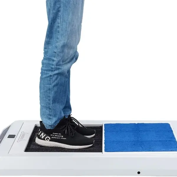 Fully Automatic Sole Cleaning Machine Automatic Induction Shoe Cleaner Polisher Entrance Shoe Brush with Water Change Reminder Composite Cotton Absorbent Pad