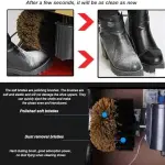 Automatic Electric Shoe Polisher Machine, Low Noise Commercial Shoes Shine Machine with Soft & Hard Brushes, Easy Clean Shoe Polisher for Home Office Hotel,A-110V