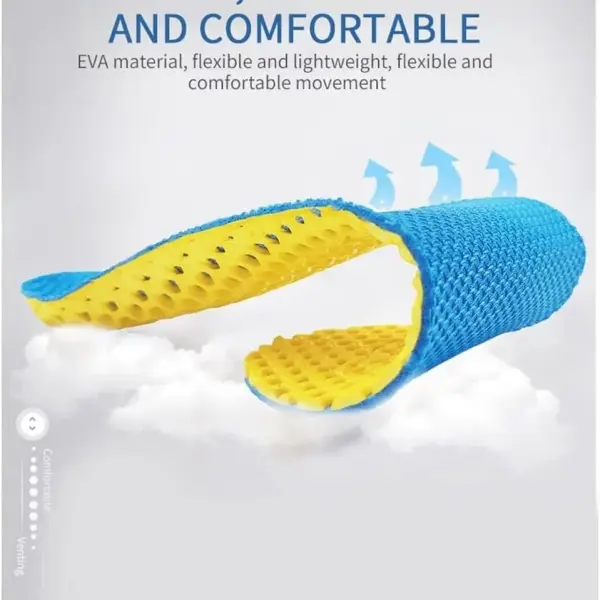 JSEIAJB Memory Foam Insoles for Shoes Sole Mesh Deodorant Breathable Cushion Running for Feet Orthopedic