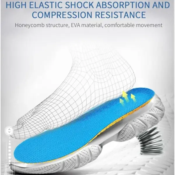 JSEIAJB Memory Foam Insoles for Shoes Sole Mesh Deodorant Breathable Cushion Running for Feet Orthopedic