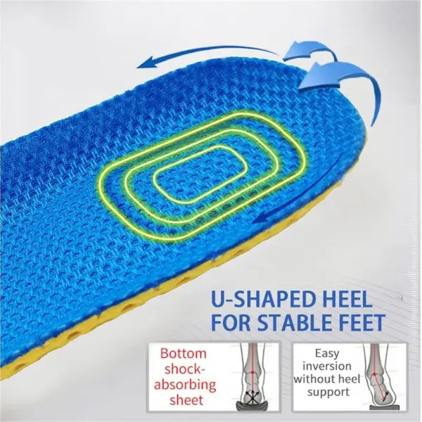 JSEIAJB Memory Foam Insoles for Shoes Sole Mesh Deodorant Breathable Cushion Running for Feet Orthopedic