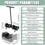 Heavy-Duty Boot Cleaner Brush - Floor-Mount Scraper and Scrubber with Handle for Easy Dirt Removal from Shoes and Boots