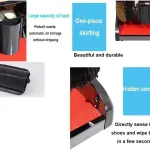 Home Shoe Polisher Floor Standing Heavy Duty Shoe Polisher with armrest Spherical Soft Brush Hotel Lobby Home or Public Automatic Induction Machine (Color: B) (E )