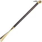 Long Handle Shoe Horn Boot Spoon Easy Wear Helper Durable Metal Wooden Shoehorn for Shoes Boots, Senior Adult Shoe Wearing Tool with Comfort Design, Shoe Spoon, Boot Spoons,Lion58