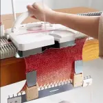 Automatic Knitting Machine, Sewing Machine Knitting Kit, 6.5mm 150 Neddle Stitches Knitting Machine for Adults&Kids, Sewing Tool Set for Sock, Hat, Pumpkin