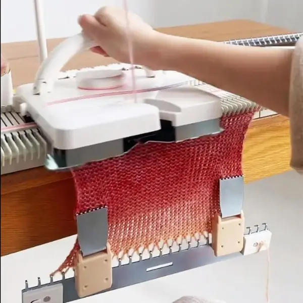Automatic Knitting Machine, Sewing Machine Knitting Kit, 6.5mm 150 Neddle Stitches Knitting Machine for Adults&Kids, Sewing Tool Set for Sock, Hat, Pumpkin