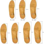 JSEIAJB Leather Orthotic Insole for Flat Feet Arch Support Orthopedic Shoes Sole Insoles for Men and Women Shoe Pad