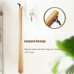 Extra Long Shoe Horn for Men - Classic Easy Grip Shoe Lifter for Seniors, Smooth Durable Shoe Spoon with Lanyard, Ideal for Easy On/Off Footwear