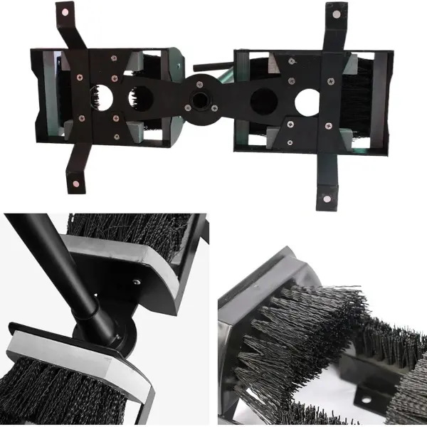 Double-Sided Outdoor Boot Scraper & Mud Remover with Fixed Base & Handle - Heavy-Duty Shoe Cleaner Tool for Farms, Gardens, Entrances, Hiking & Outdoor Activities
