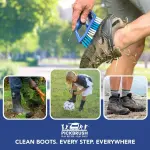 Kelcie's Handheld Shoe Cleaning Brush with Pick for Cleaning Mud Off Shoes in Minutes - Boot Brush & Cleat Cleaner for Golf, Soccer & Other Outdoor Footwear - Heavy-Duty Stiff Bristles Boot Scrubber