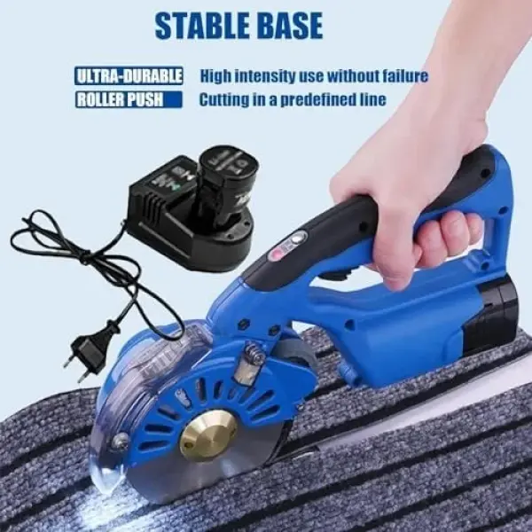 Electric Fabric Rotary Cutter - Adjustable Speed & Thickness, Multi-Layer Fabric & Leather Cutting Machine, Efficient Sewing Tool for Quilting & Crafting