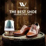 WBM W Shoe Care Shoe Cream with Sponge Applicator, Protects Leather from Scuffs and Scratches, Best for All Kind of Leather Surfaces, Professional Shine with Black, Brown & Neutral