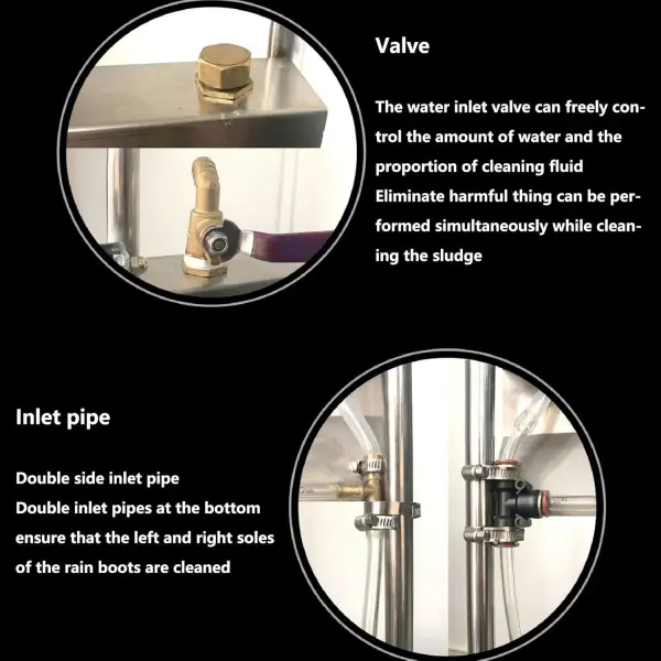 Automatic Stainless Steel Rain Shoes Scrubber Machine for Livestock Farm - Efficient Boot Cleaning Device for Farmers and Outdoor Workers