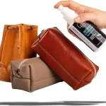 Leather Care Kit – Conditioner Balm & Waterproof Spray Set – Includes Sponge, Cotton Cloth & Travel Pouch – For Wallets, Belts, Bags & Accessories - Made in Italy