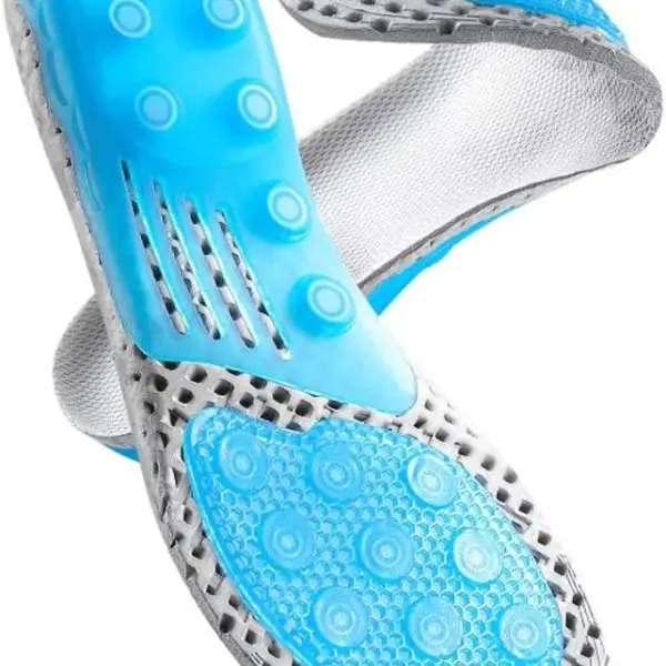JSEIAJB Silicone Gel Insoles for Women Men Orthotic Sole Pad For Shoes Deodorant Breathable Cushion Running For Feet