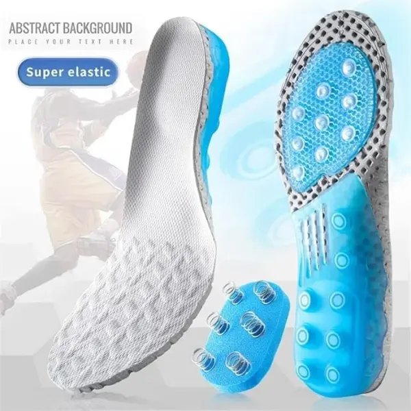 JSEIAJB Silicone Gel Insoles for Women Men Orthotic Sole Pad For Shoes Deodorant Breathable Cushion Running For Feet