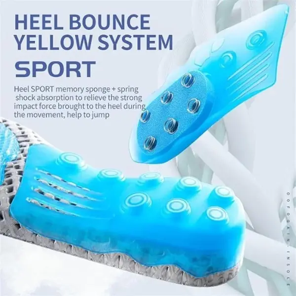 JSEIAJB Silicone Gel Insoles for Women Men Orthotic Sole Pad For Shoes Deodorant Breathable Cushion Running For Feet