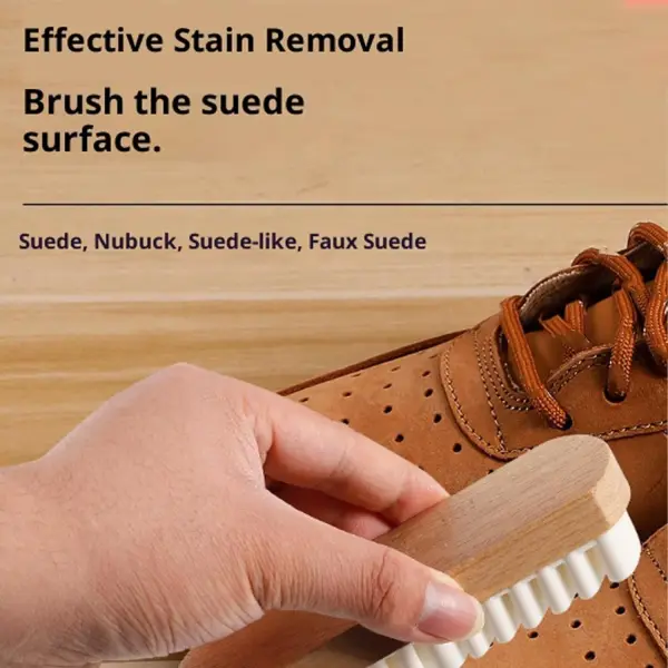 Magic Rubber Shoe Brush for Suede,Rubber Shoe Brush Cleaner,Lazy Shoes Brushs,Suede Eraser for Removing Stains for Shoes, Jacket, Purse, Bags, Sofa with Wooden Handle (3PCS)