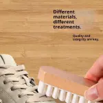 Magic Rubber Shoe Brush for Suede,Rubber Shoe Brush Cleaner,Lazy Shoes Brushs,Suede Eraser for Removing Stains for Shoes, Jacket, Purse, Bags, Sofa with Wooden Handle (3PCS)