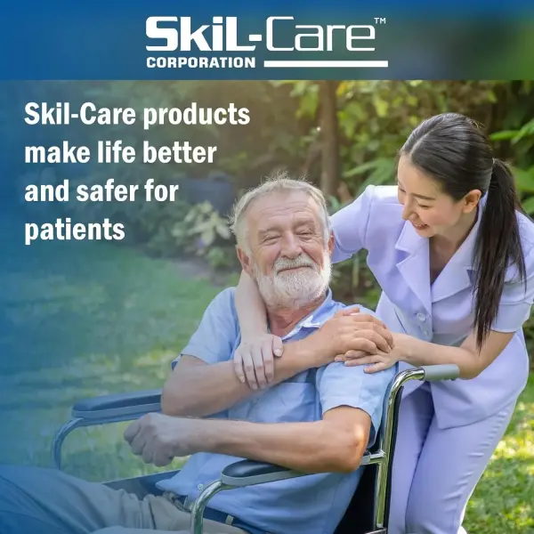 Skil-Care Heels-Off with Gel Insert, 13”L x 24”W x 5.5”H, Relieves Heel Pressure, Promotes Circulation, and Prevents Pressure Ulcers, 503166