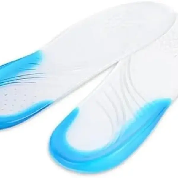 JSEIAJB Silicone Anti-Slip Gel Soft Sport Shoe Insole Pad Positive Orthopedic Shock Absorption Massaging