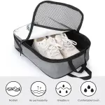 Watercolor Seahorse Shoe Bag Travel Shoe Storage Pouch Portable Shoes Bags with Zipper Handle 13.7X9.4 In