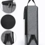 Watercolor Seahorse Shoe Bag Travel Shoe Storage Pouch Portable Shoes Bags with Zipper Handle 13.7X9.4 In