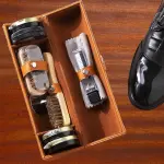 Colaxi Shoe Care Kit Polishing Tool for Men Black and Colorless Cream Shoe Cleaning Kit