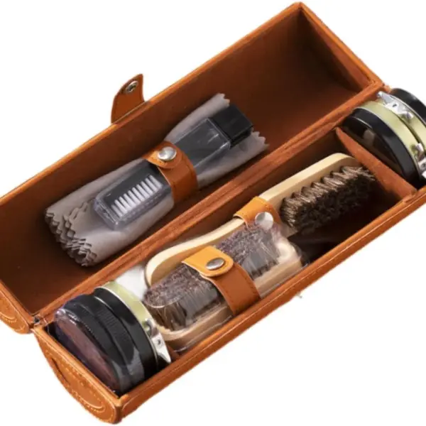 Colaxi Shoe Care Kit Polishing Tool for Men Black and Colorless Cream Shoe Cleaning Kit